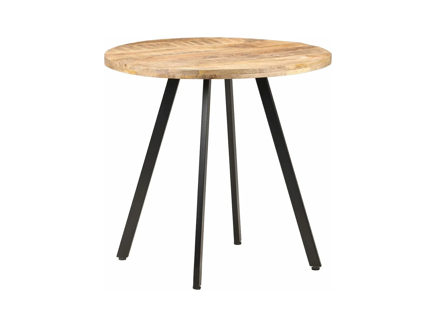 Table de salle à manger 80 cm Bois de manguier brut