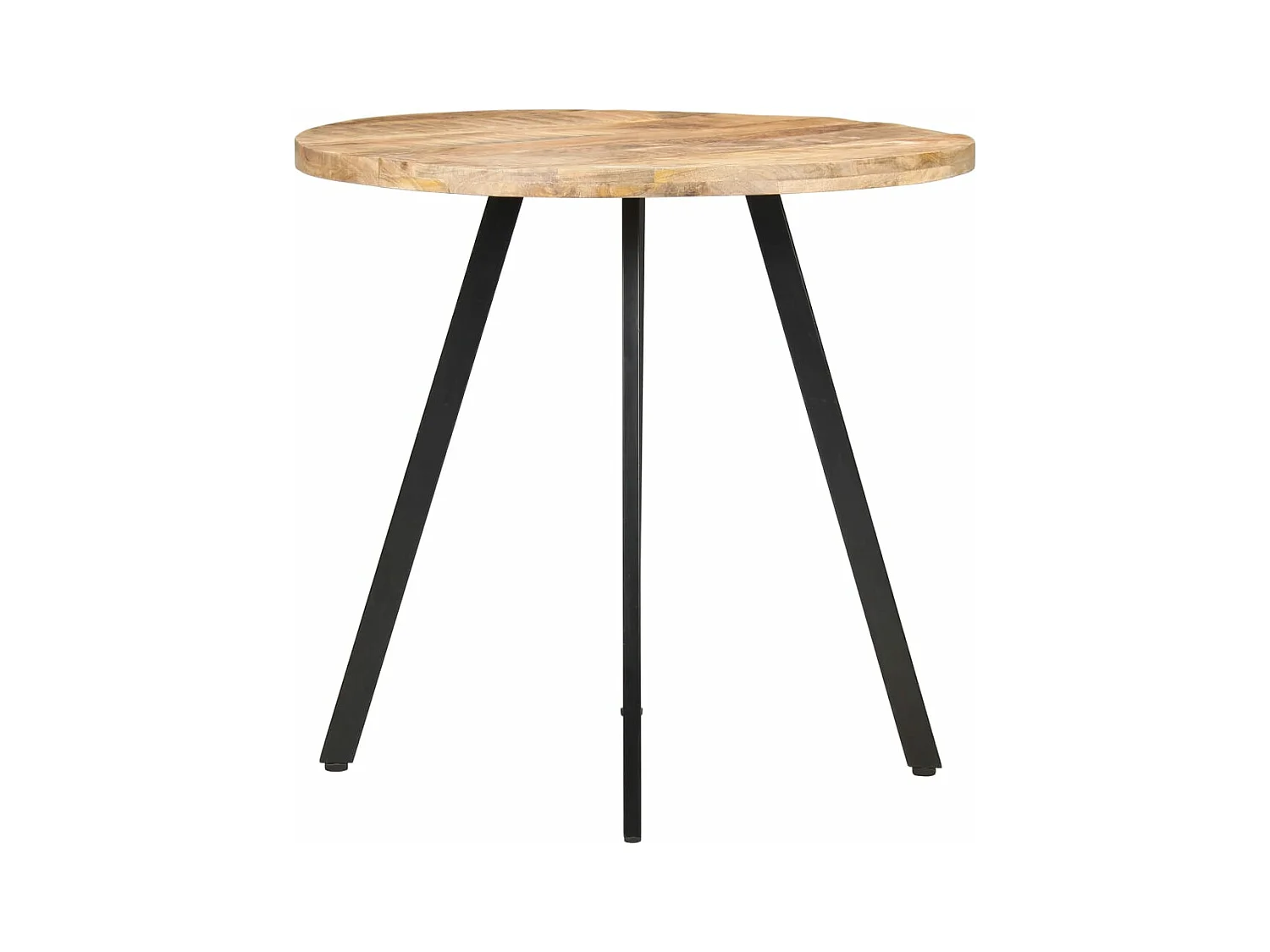 Table de salle à manger 80 cm Bois de manguier brut