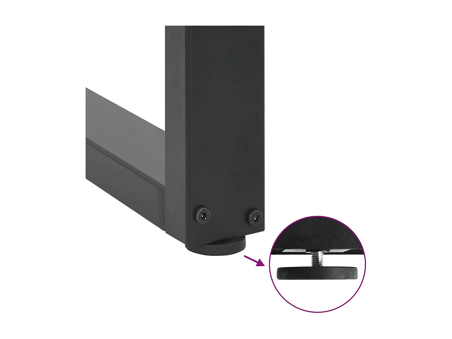 Table à manger marron clair bois de chêne massif rectangulaire