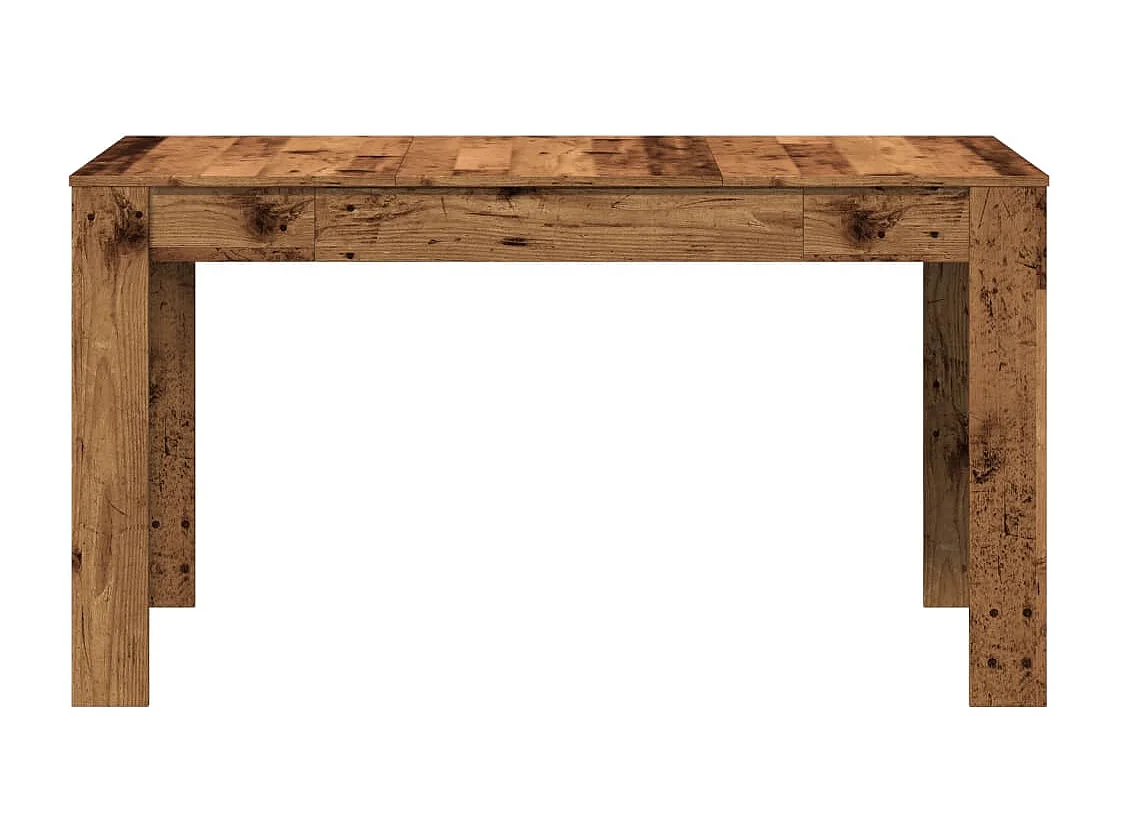 Table à manger vieux bois 140x74,5x76 cm bois d'ingénierie