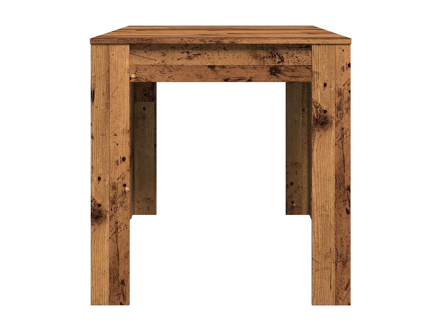 Table à manger vieux bois 140x74,5x76 cm bois d'ingénierie