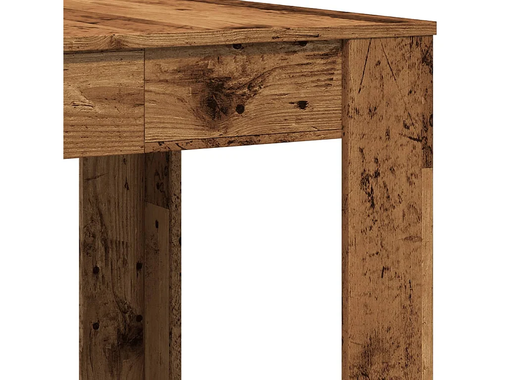 Table à manger vieux bois 140x74,5x76 cm bois d'ingénierie