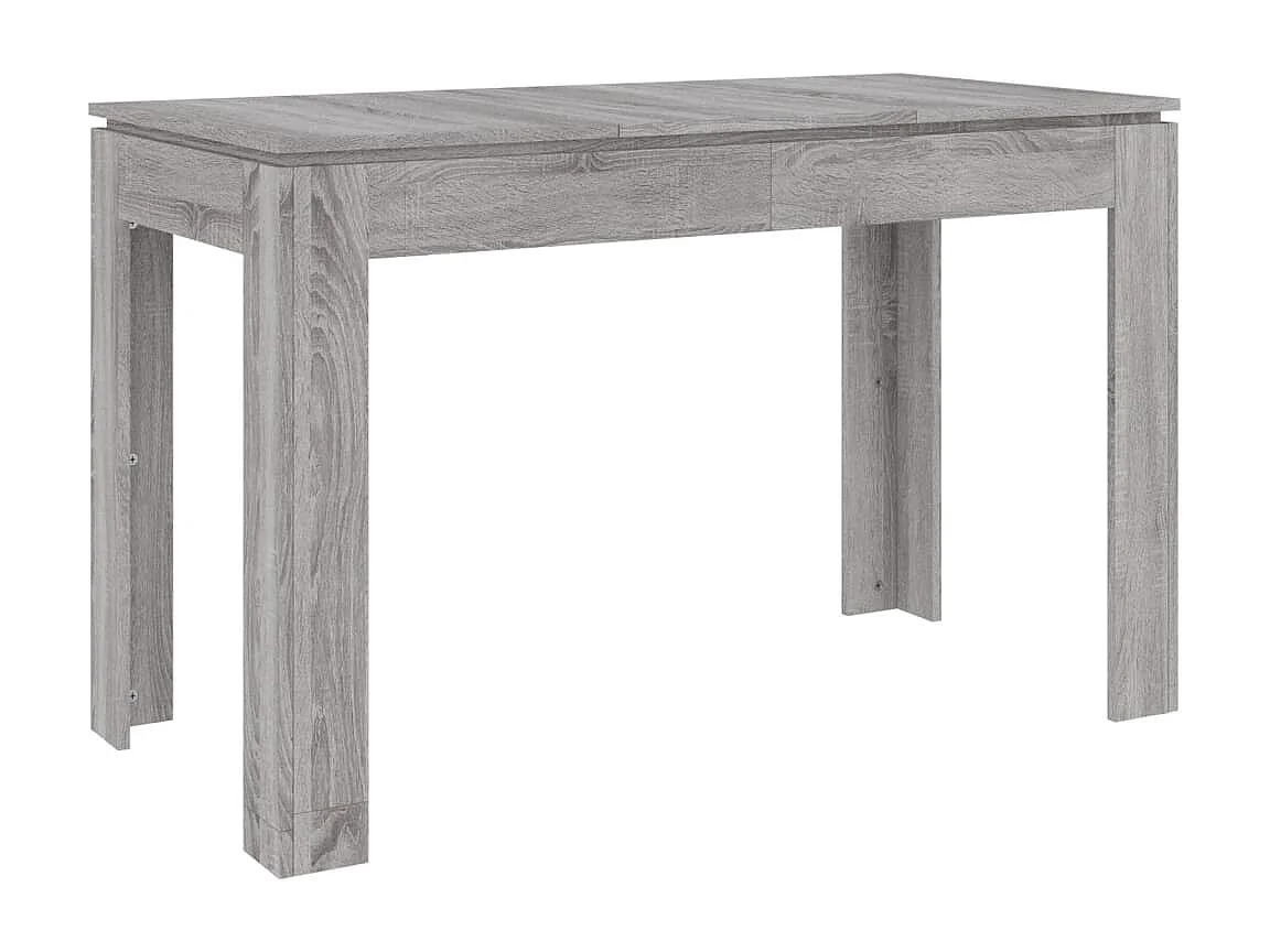 Eettafel 120x60x76 cm bewerkt hout grijs sonoma eikenkleurig