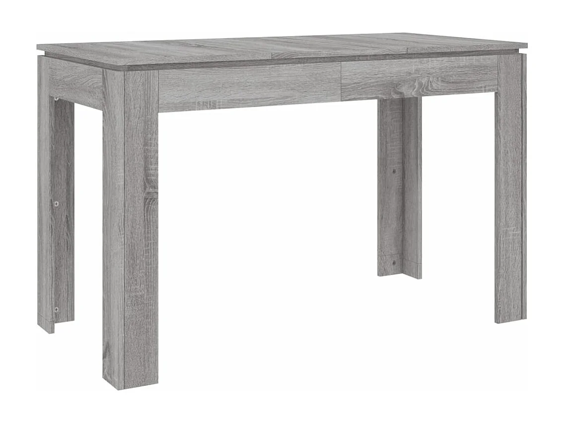 Table à manger Sonoma gris 120x60x76 cm Bois d'ingénierie