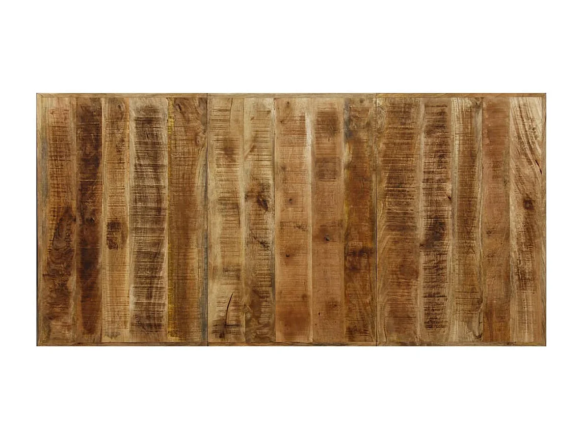 Table de salle à manger Bois de manguier solide et Acier 180 cm