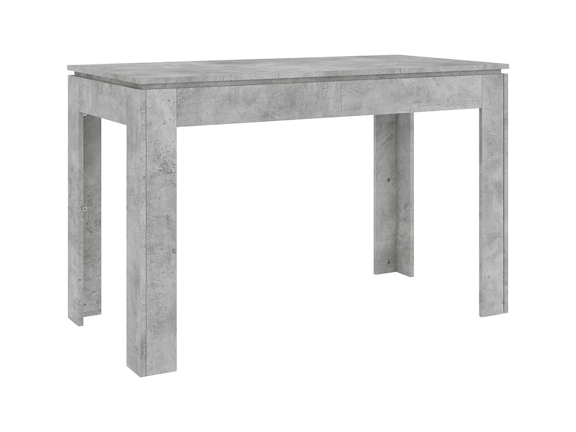 Eettafel 120x60x76 cm bewerkt hout betongrijs
