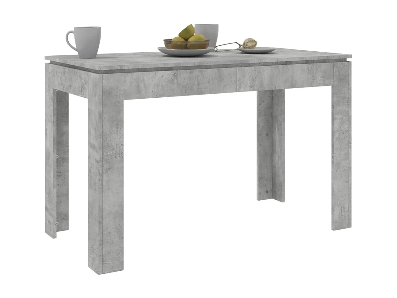 Table de salle à manger Gris béton 120 x 60 x 76 cm Aggloméré