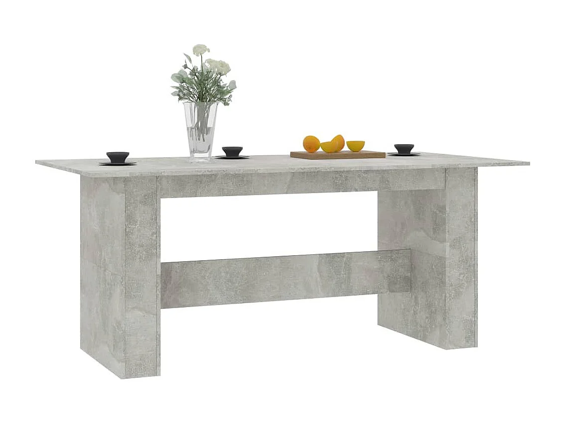Table de salle à manger Gris béton 180x90x76 cm Aggloméré