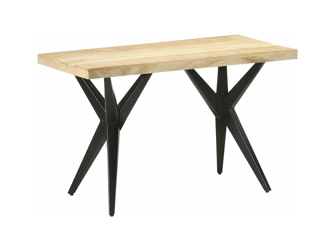 Table de salle à manger 120x60x76 cm Bois solide de manguier