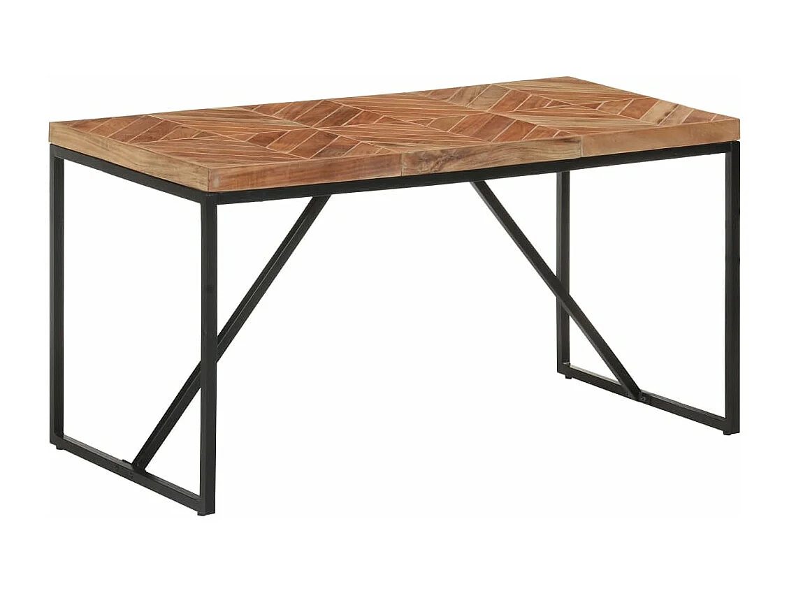 Table à manger 140x70x76 cm Bois massif d'acacia et de manguier