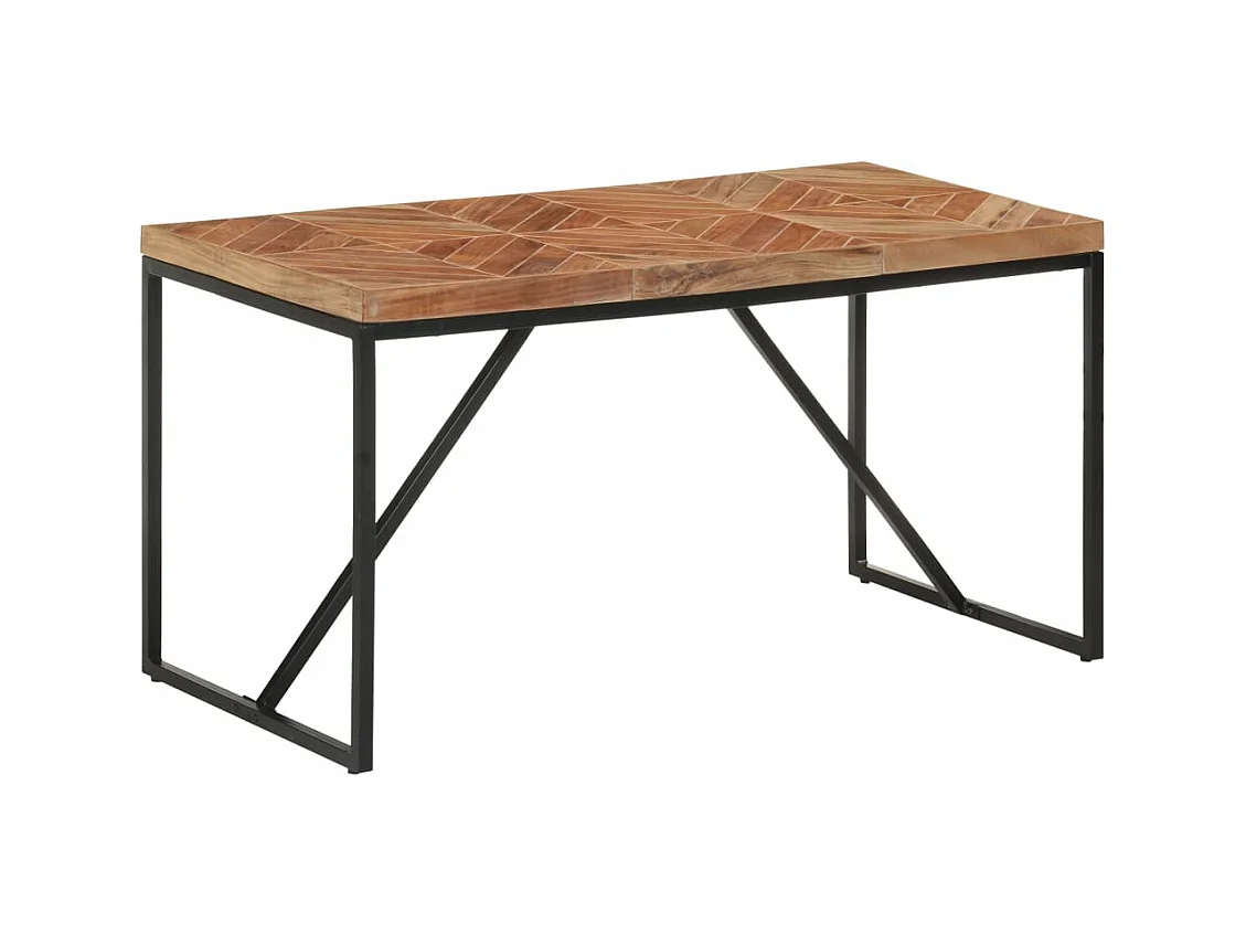 Table à manger 140x70x76 cm Bois massif d'acacia et de manguier