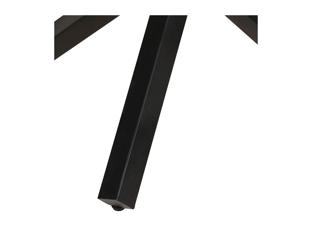 Table à manger ronde 100x100x75 cm Bois de manguier brut