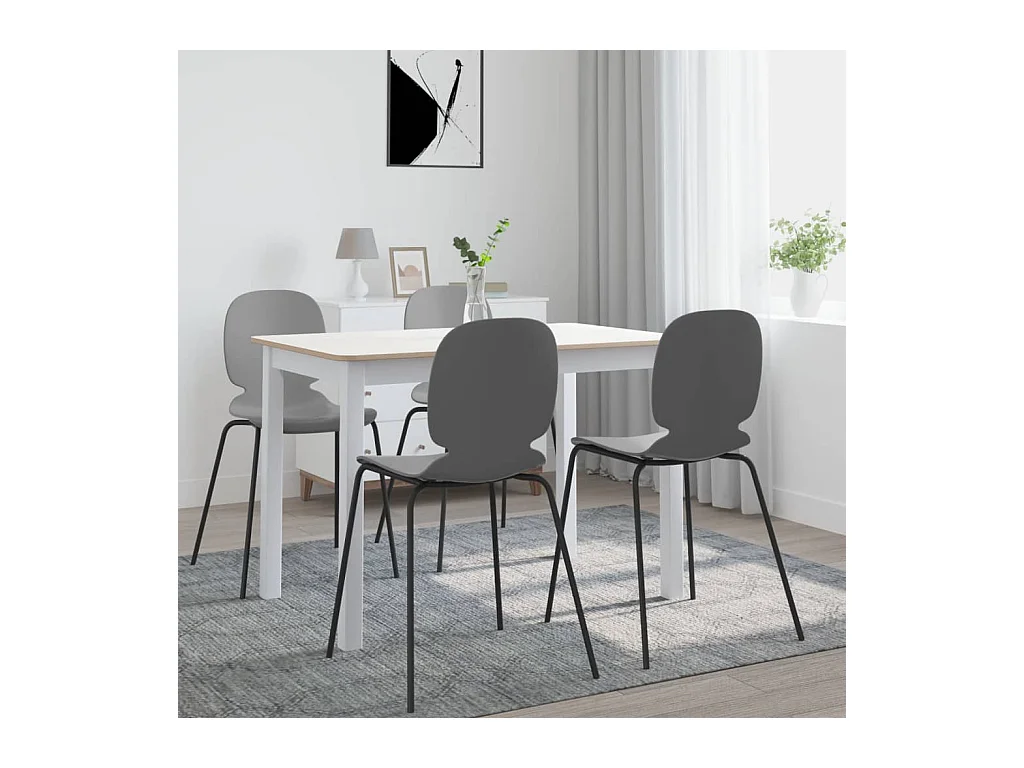 Table à manger Blanc et marron 114x71x75 cm Bois d'hévéa massif
