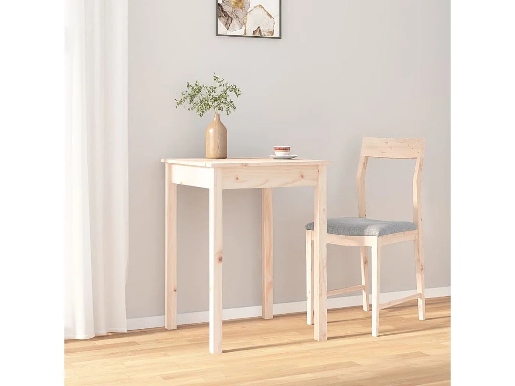 Eettafel 55x55x75 cm massief grenenhout