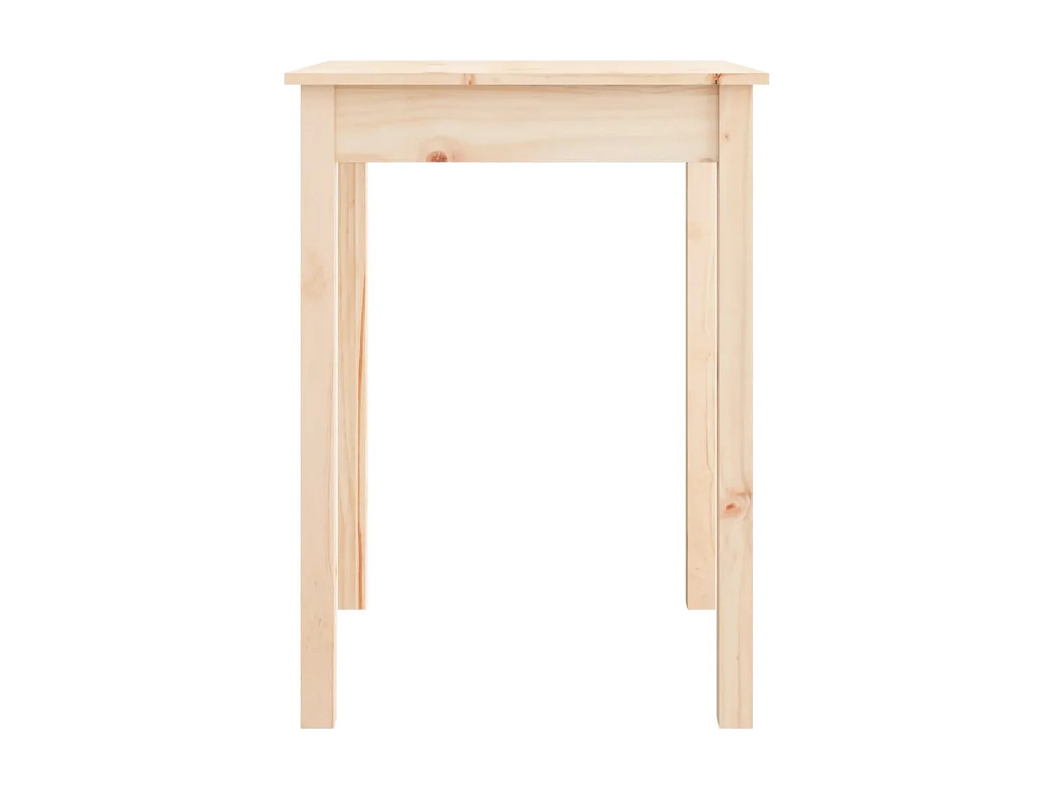 Mesa de comedor madera maciza de pino 55x55x75 cm