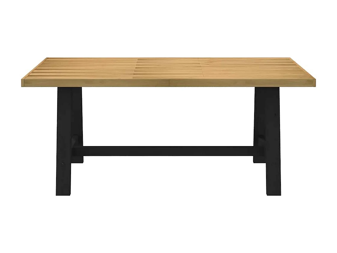 Table à manger NOAIN pieds en forme de A 180x90x75cm massif pin