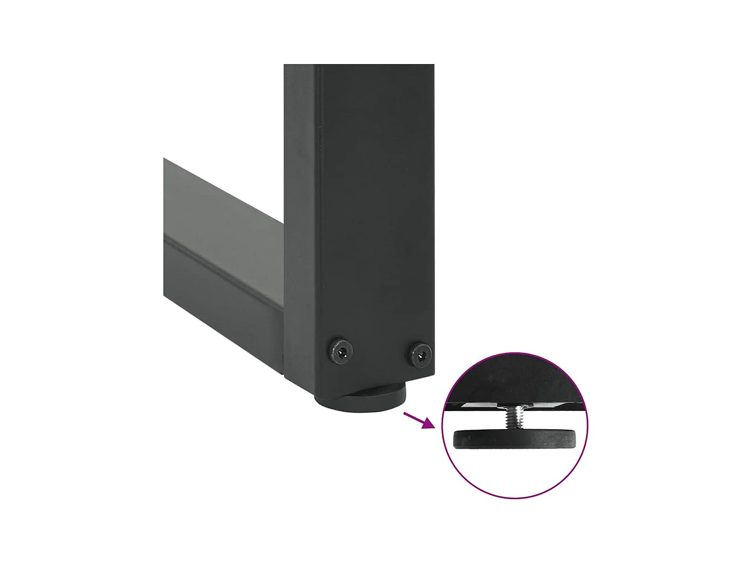 Table à manger marron clair bois de chêne massif rectangulaire