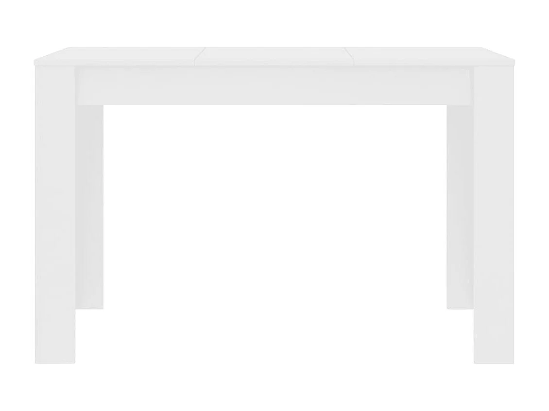 Mesa de jantar 120x60x76 cm contraplacado branco