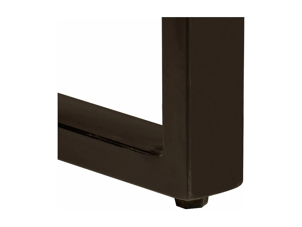 Mesa de comedor de madera maciza de mango rugosa 180 cm