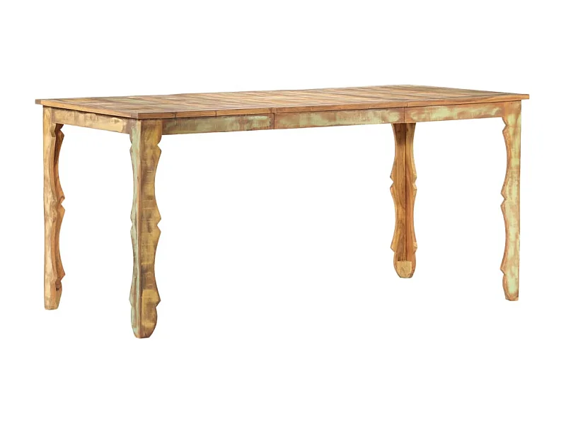 Table de salle à manger 160x80x76cm Bois de récupération massif
