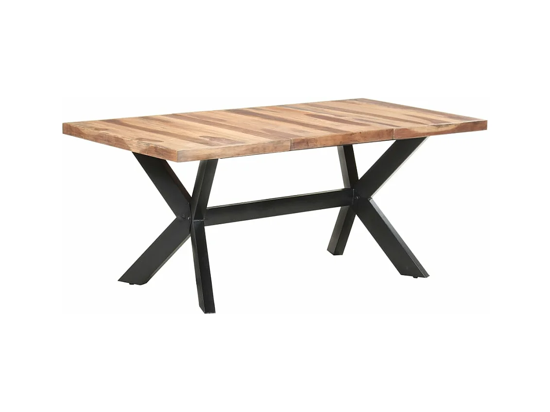 Table de salle à manger 180x90x75 cm Bois avec finition miel