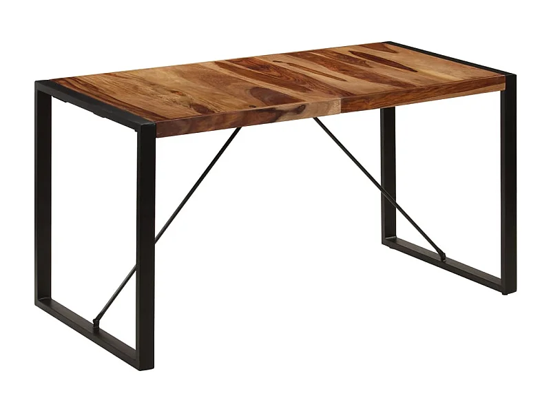 Table de salle à manger 140x70x75 cm Bois de Sesham massif