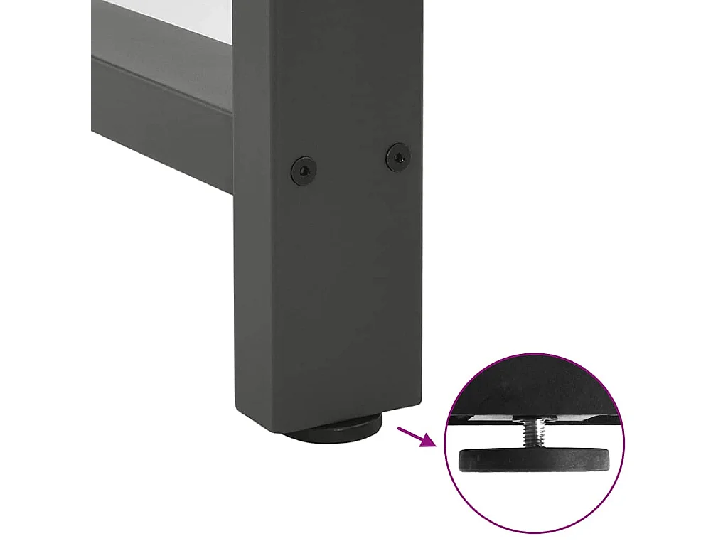 Table à manger marron clair bois de chêne massif rectangulaire