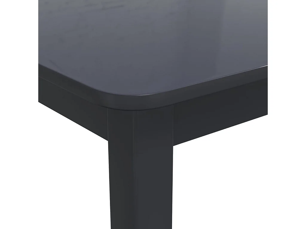 Table de salle à manger Noir 114x71x75 cm Bois d'hévéa massif