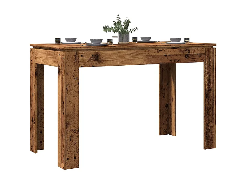 Mesa de jantar 120x60x76 cm derivados de madeira madeira velha