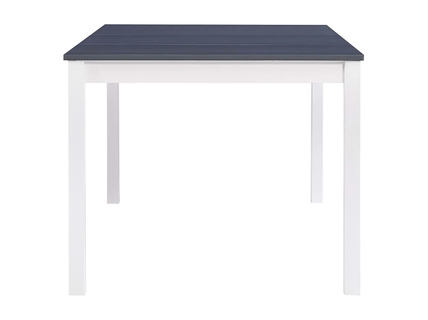 Table de salle à manger Blanc et gris 180 x 90 x 73 cm Pin