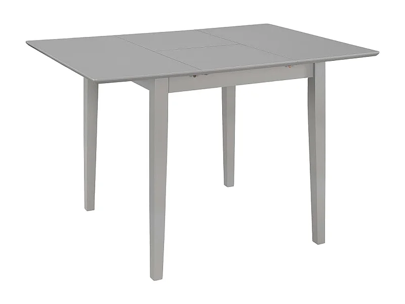 Mesa de jantar extensível (80-120)x80x74 cm MDF cinzento