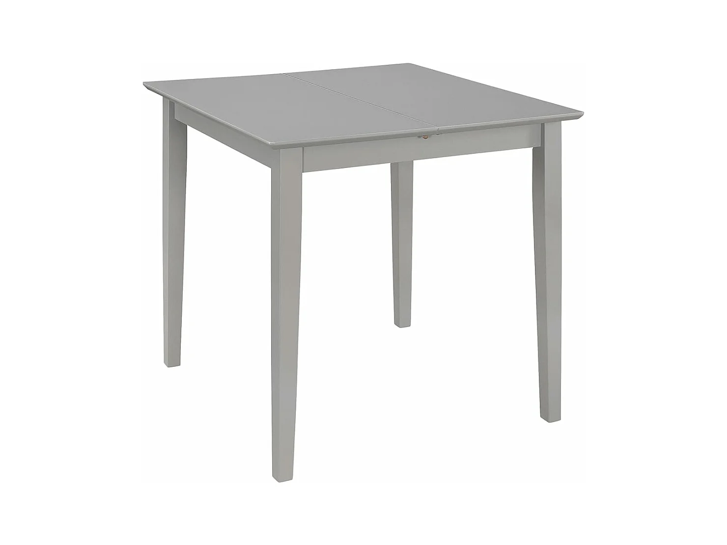 Mesa de jantar extensível (80-120)x80x74 cm MDF cinzento