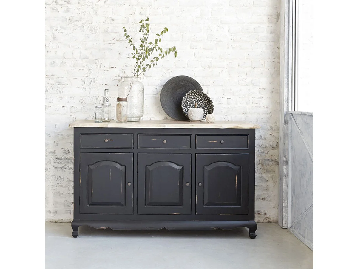 Cassettiera in mogano massello e teak 150 cm