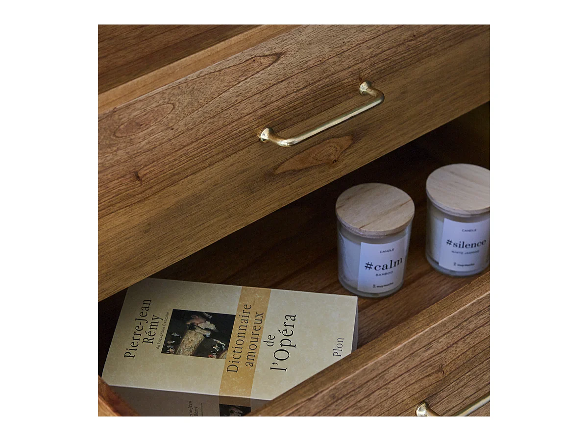 Cómoda de mindi macizo 105 cm