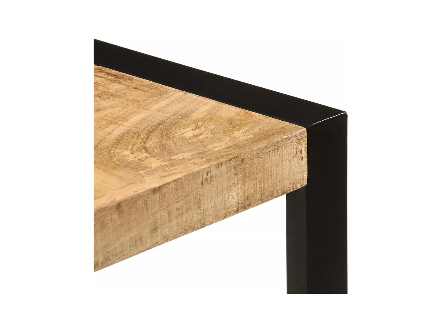 Eettafel 120x55x76 cm massief ruw mangohout