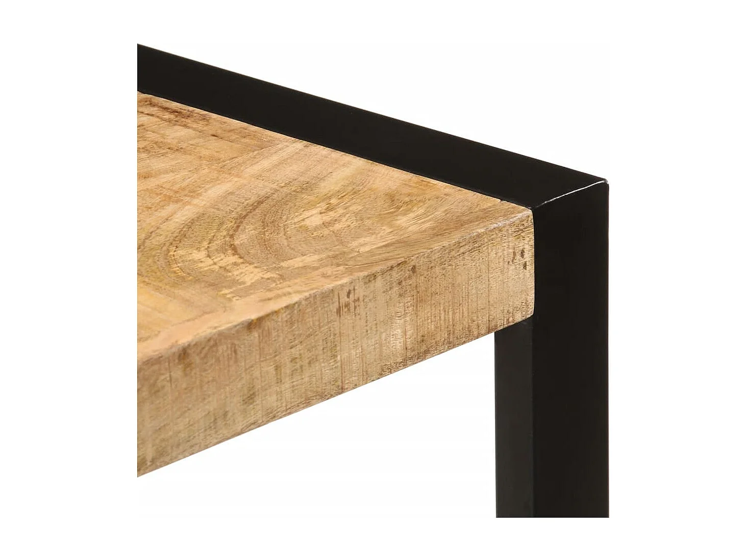 Table à manger 120x55x76 cm bois de manguier massif brut