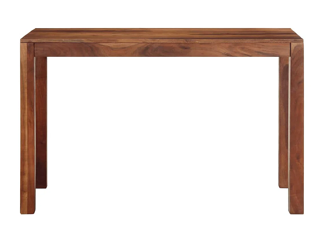 Mesa de jantar 120x60x76 cm madeira maciça de acácia