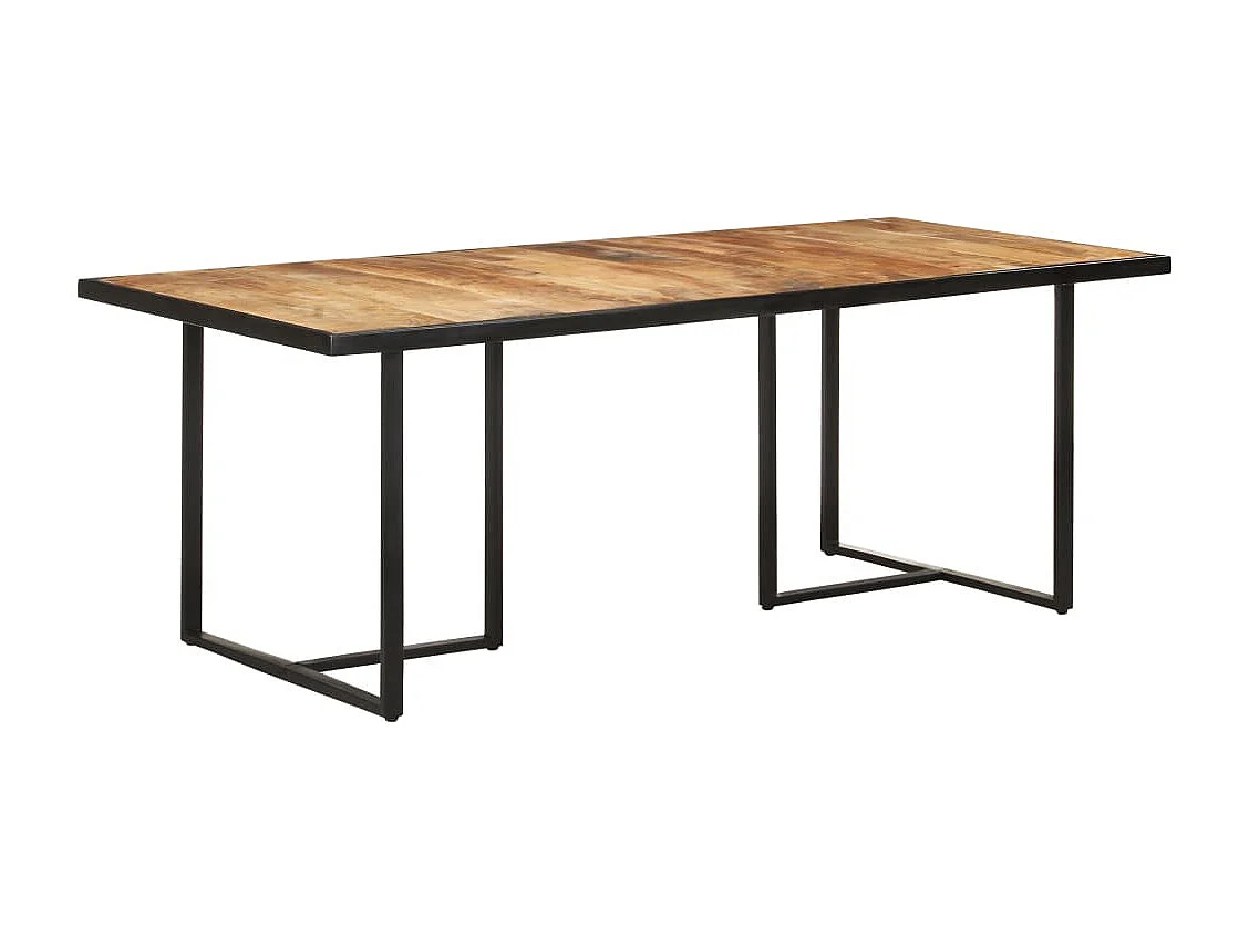 Table de salle à manger 200 cm Bois de manguier brut