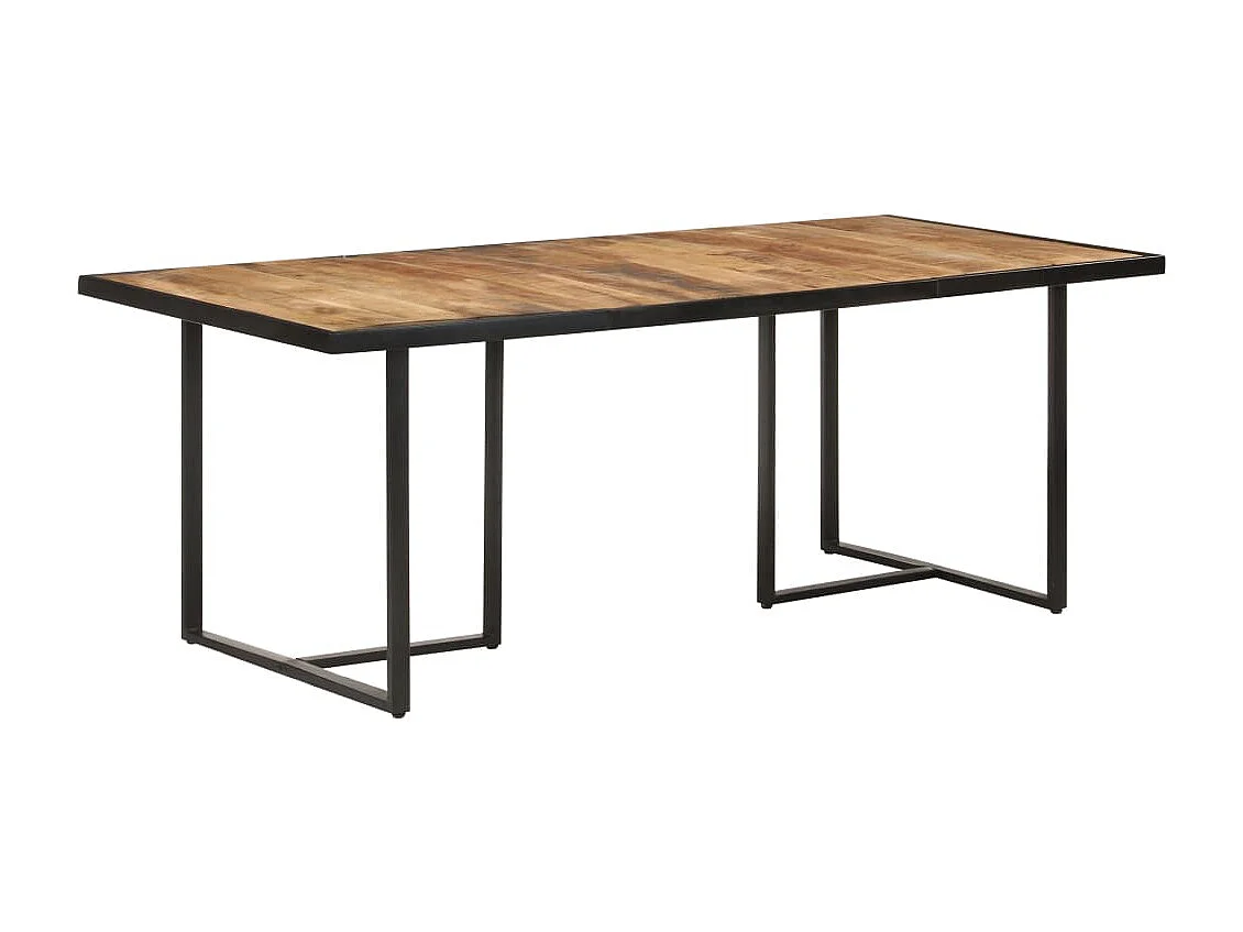 Table de salle à manger 200 cm Bois de manguier brut
