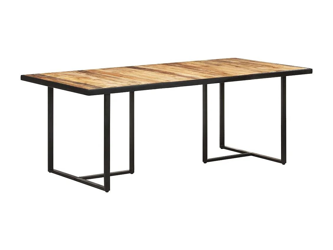 Table de salle à manger 200 cm Bois de manguier brut