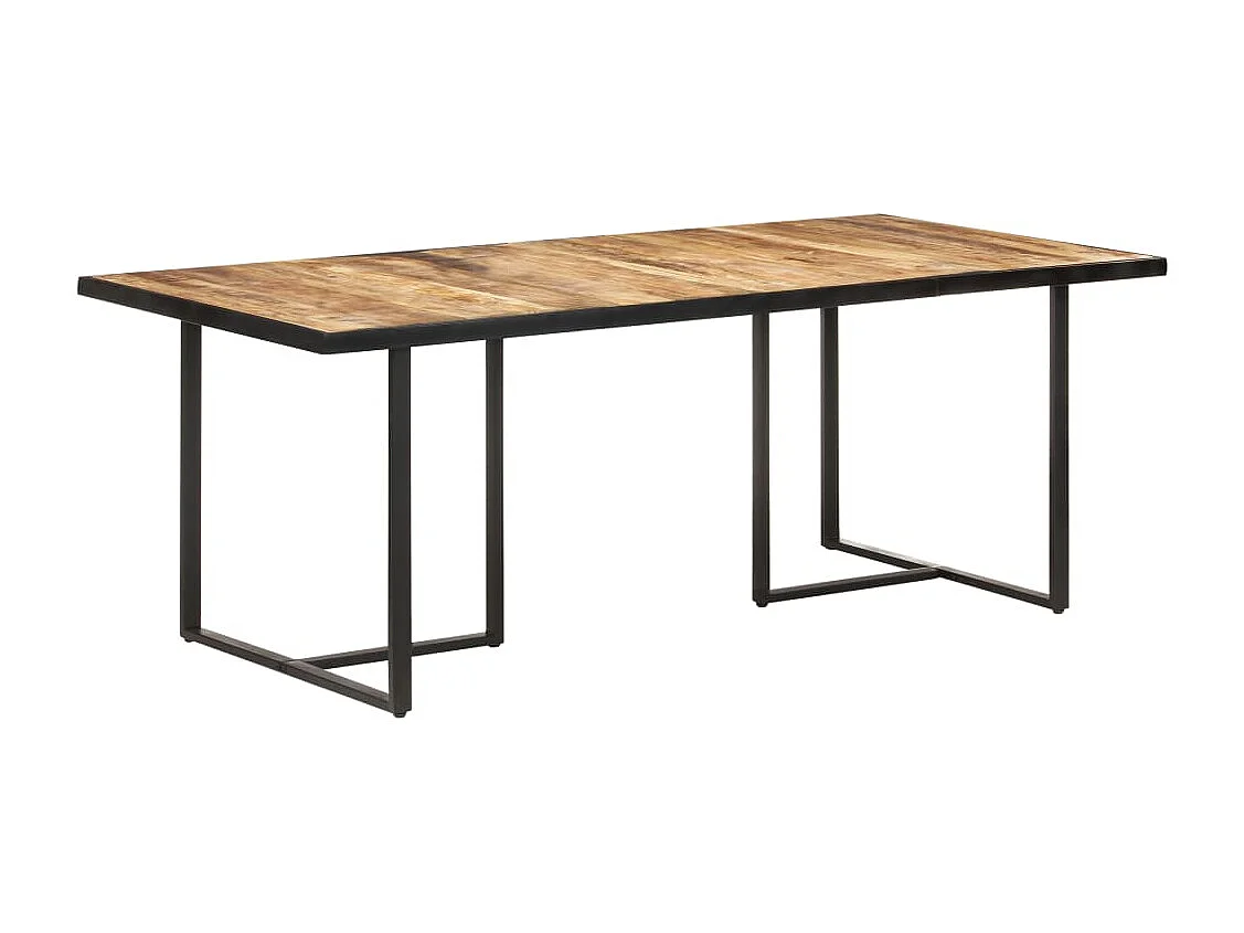 Table de salle à manger 200 cm Bois de manguier brut