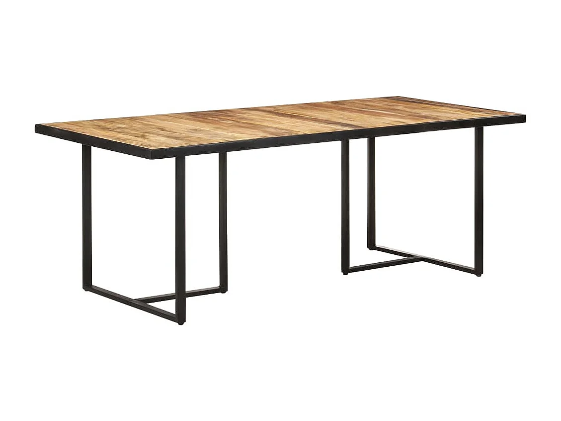 Table de salle à manger 200 cm Bois de manguier brut