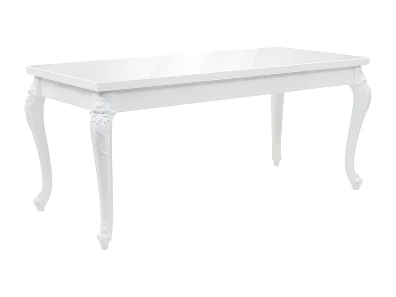 Table de salle à manger 179x89x81 cm Blanc brillant