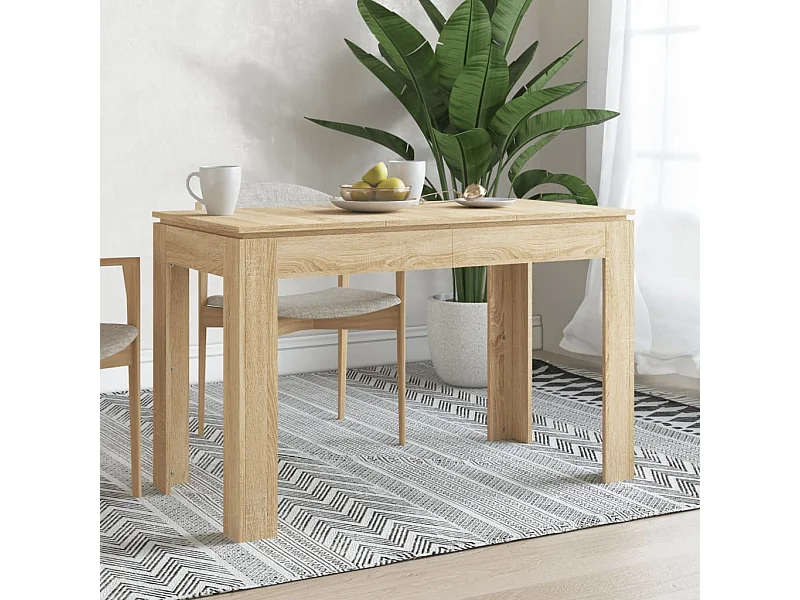 Table de salle à manger Chêne sonoma 120 x 60 x 76 cm Aggloméré