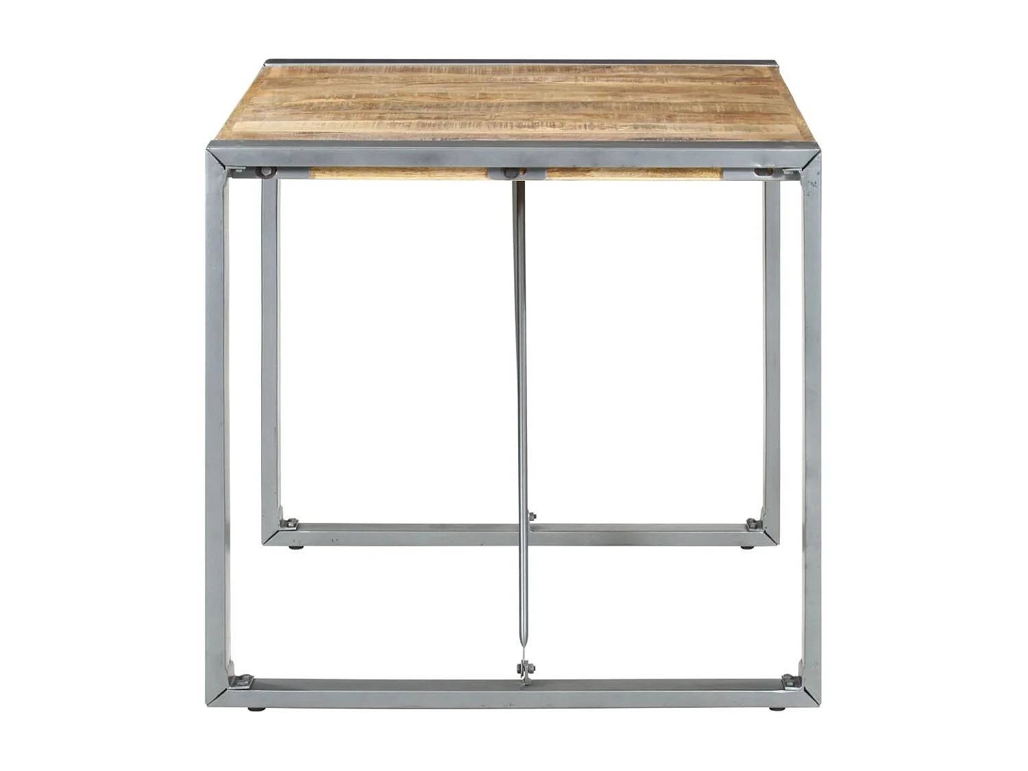 Eettafel 80x80x75 cm ruw mangohout