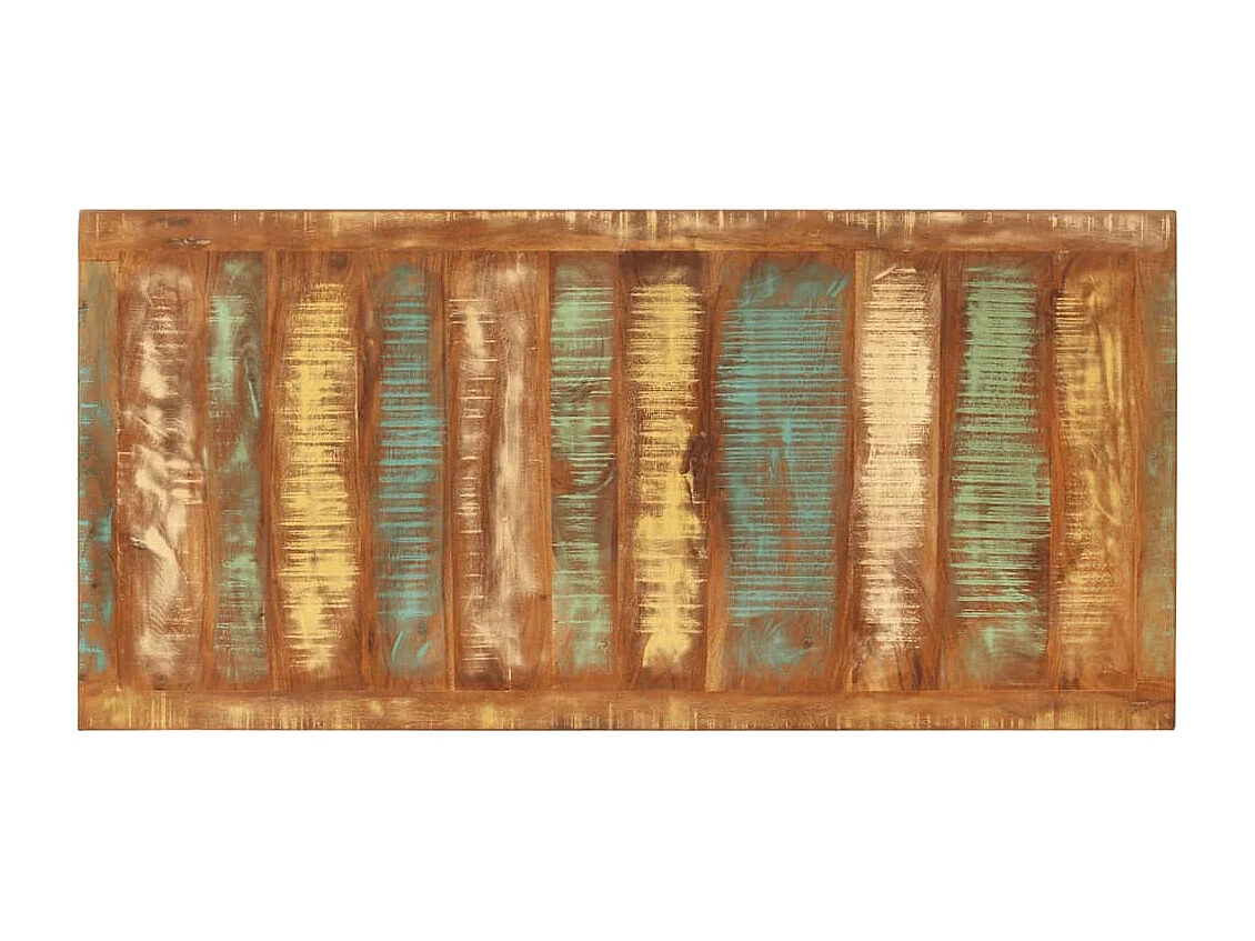 Table à manger 110x52x76 cm bois massif de récupération