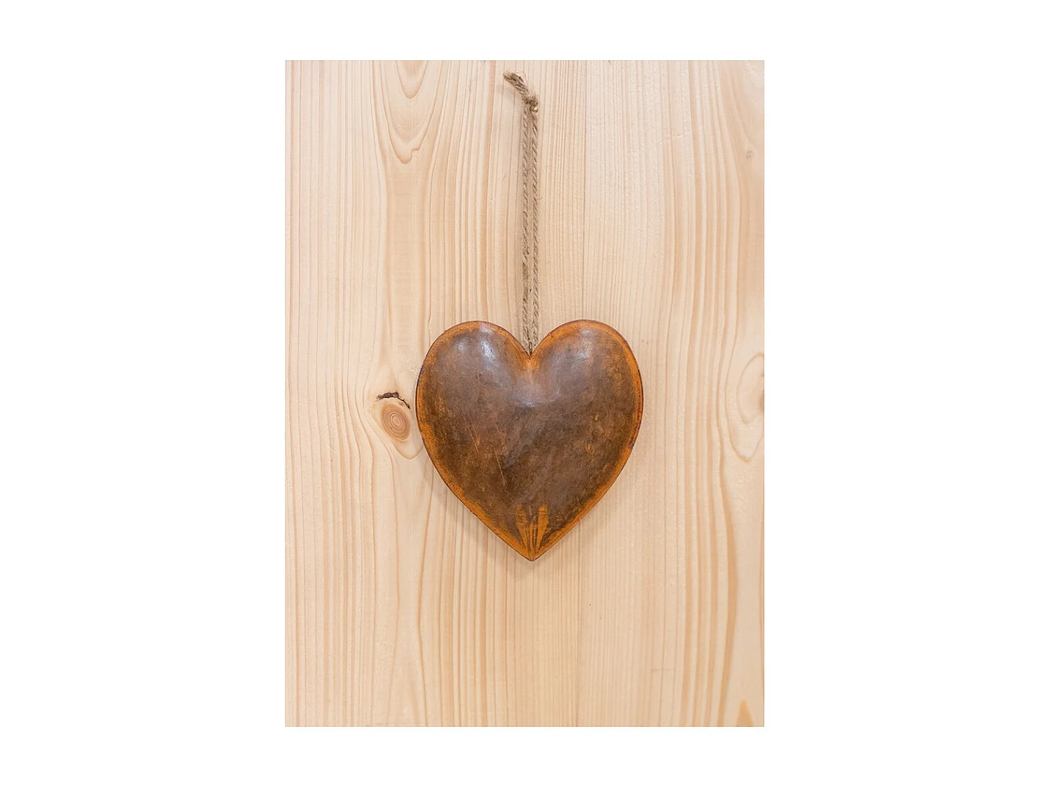 Coeur en métal vieilli Lot de 2