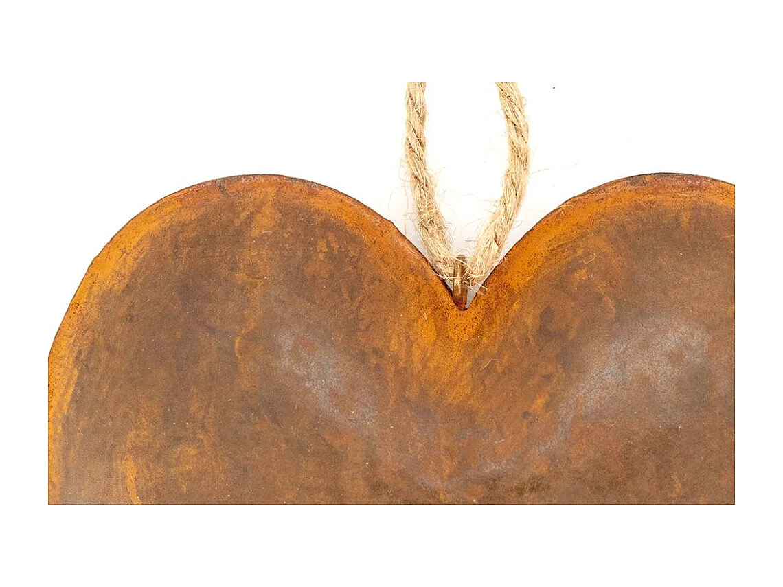 Coeur en métal vieilli Lot de 2