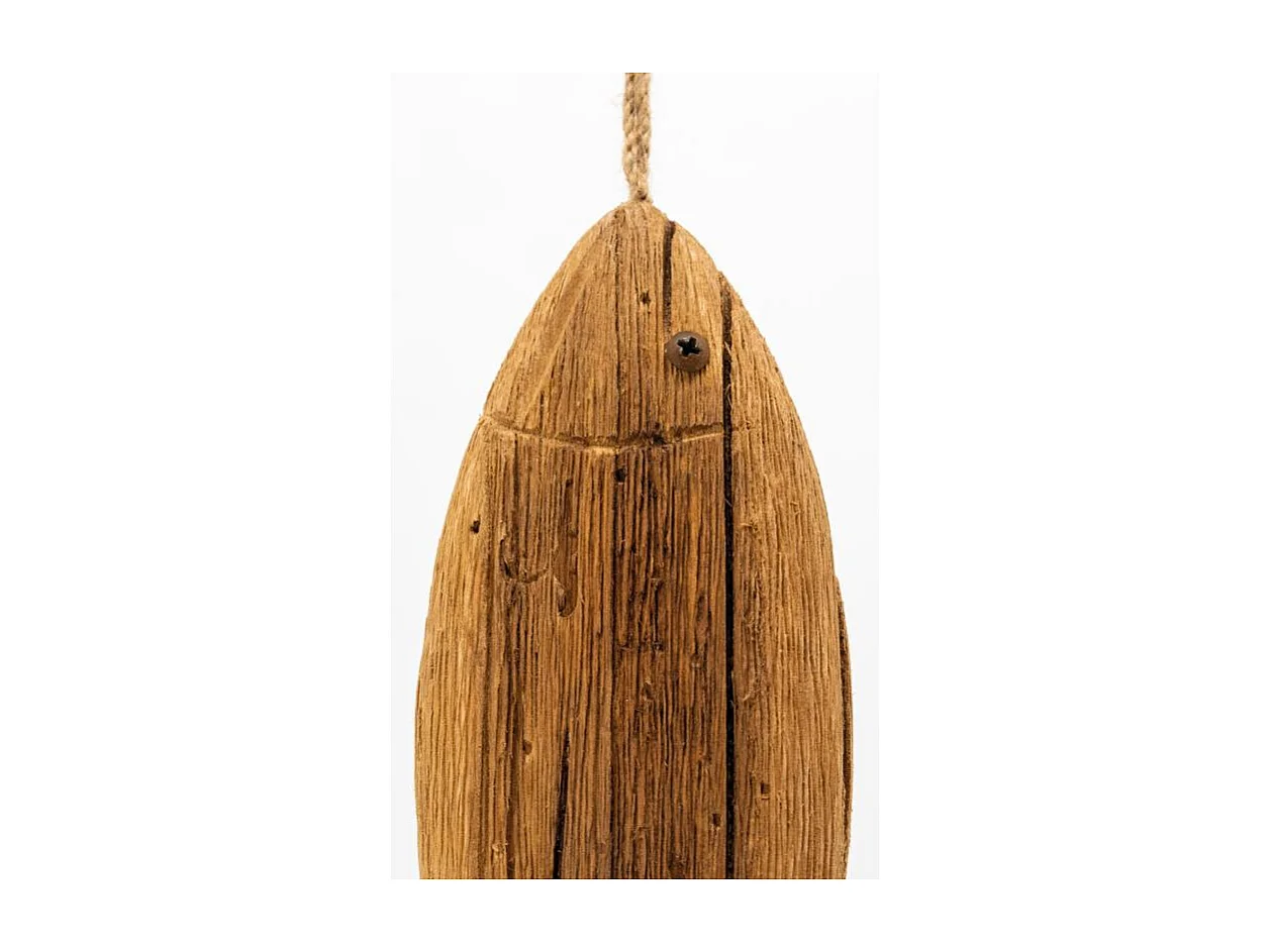 Poisson en paulownia à suspendre