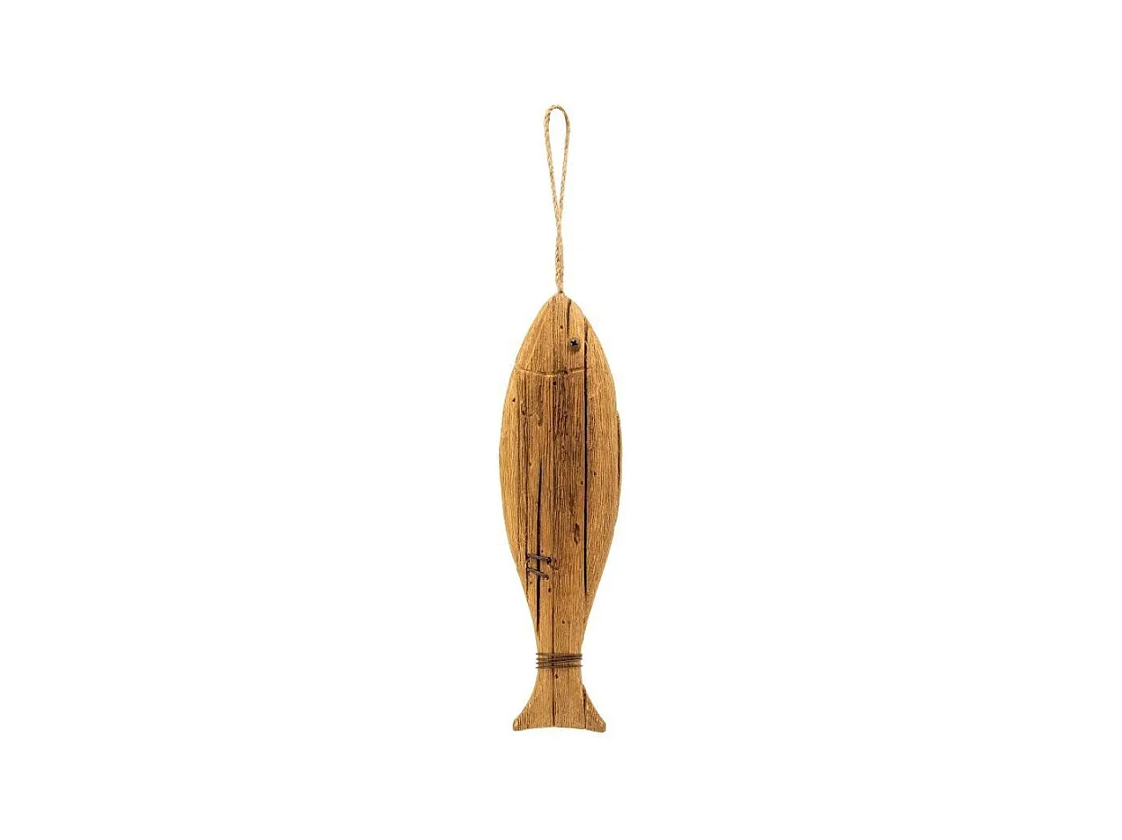 Poisson en paulownia à suspendre